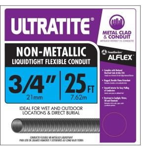 Southwire Ultratite 3/4 in. x 25 ft. Nonmetallic Liquid Tight Conduit 55094321