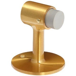 Rockwood 471.10 Bronze Door Stop, #8 x 3/4" OH SMS Fastener with Plastic Anchor, 2 1/2" Base Diameter x 3" Height, Satin Clear Coated Finish