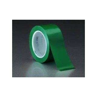 3M 471 Vinyl Rubber Adhesive Tape, 170 Degree F Performance Temperature, 5.2 mil Thick, 36 yds Length x 2" Width, Green