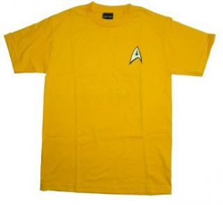 Star Trek Command Gold Uniform T Shirt Clothing