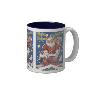 Vintage Santa Claus, Twas Night Before Christmas Coffee Mug