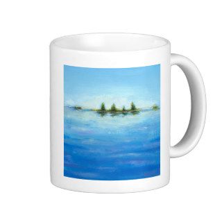 Titled  Fishing   beautiful peaceful lake Coffee Mugs