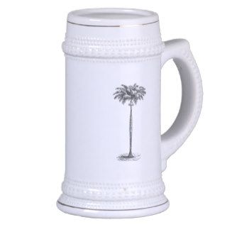 Vintage Tropical Island Palm Tree Template Blank Coffee Mug