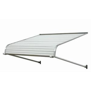 NuImage Awnings 7 ft. 2500 Series Aluminum Door Canopy (18 in. H x 48 in. D) in White 25X8X8401XX05X