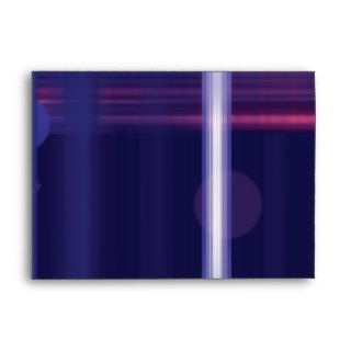 Purple Party Lights Neon Invitation Envelopes