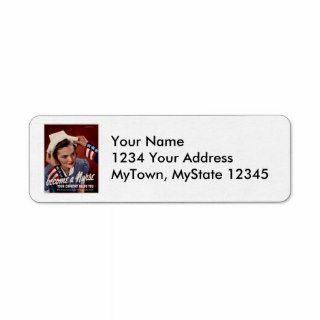 Become A Nurse ~ Your Country Needs You Return Address Labels