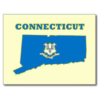 CT State Flag Postcards