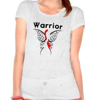 Oral Cancer Warrior Tribal Butterfly T Shirts