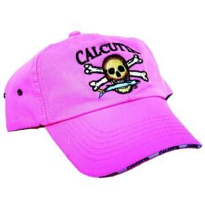 Calcutta Kids Low Profile Adjustable Strap Sandwich Bill Cap in Pink with Fade Resistant Logo DISCONTINUED 2530 0070