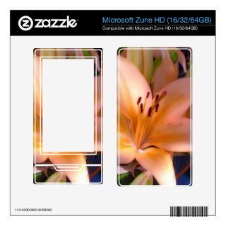 A Beautiful Shaded Orange Lily Zune HD Decals