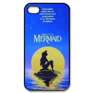 Custom The Little Mermaid Cover Case for iPhone 4 4s LS4 4177 Cell Phones & Accessories