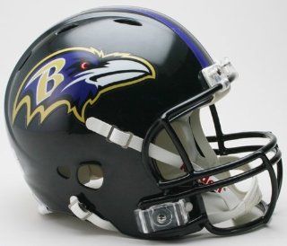 Riddell Baltimore Ravens Revolution Authentic Pro Helmet  Sports Fan Football Helmets  Sports & Outdoors