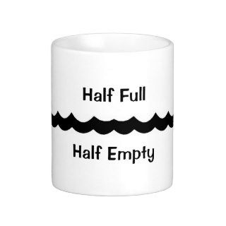 Hall Full Half Empty Coffee Mugs