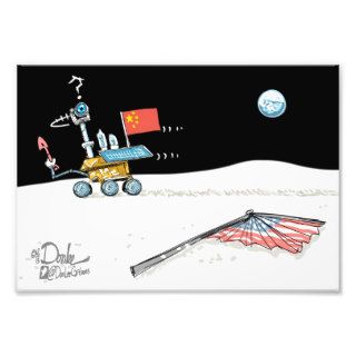 Editorial cartoon China lands on the moon Photo Print