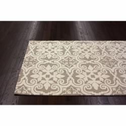 nuLOOM Handmade Spanish Tiles Beige Wool Rug (5' x 8') Nuloom 5x8   6x9 Rugs