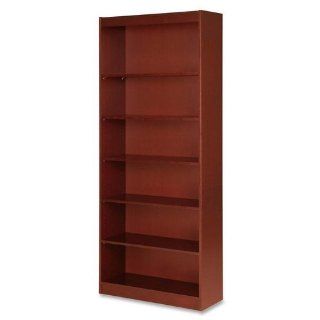 Lorell 7 Shelf Panel Bookcase, 36 by 12 by 84 Inch, Cherry  