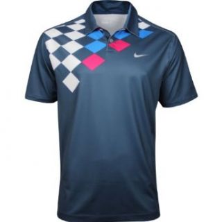 Nike Golf Dri Fit Fashion Trajectory Chest Print S/s Polo (XXL, 459)  Golf Shirts  Clothing