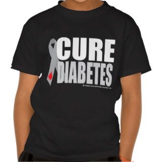Cure Diabetes Ribbon Shirt