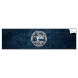 [500] Celtic Tree of Life [Silver] Bumper Stickers