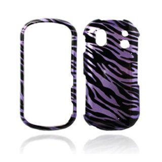 Purple Black Zebra Snap on Design Case Hard Case Skin Cover Faceplate for Samsung Intensity 2 U460 + Screen Protector Film + Free Cell Phone Bag Cell Phones & Accessories