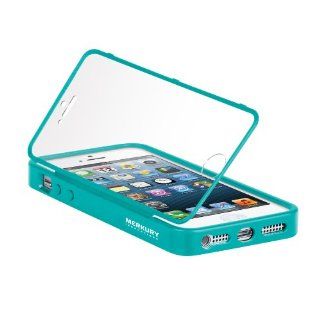 Merkury Innovations Case with Screen Cover for iPhone 5   Turquoise (MI PH503 475) Cell Phones & Accessories