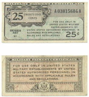 Military Payment Certificate ND (1946) 25 Cents Series 461, Pick M3 