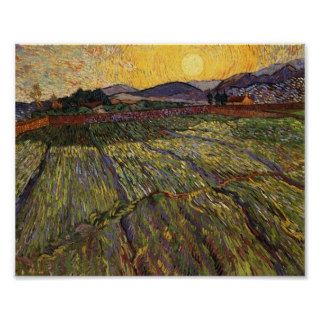 Van Gogh Enclosed Field Rising Sun (F737) Print