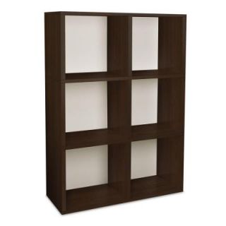 Way Basics Tribeca 32.1 in. L x 44.8 in. H Espresso zBoard, Eco Friendly, Tool Free Assembly, Stackable 6 Cube Organizer PS 285 815 1150 EO