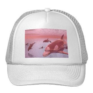 Water Fantasy Dolphin Shirts Mesh Hats