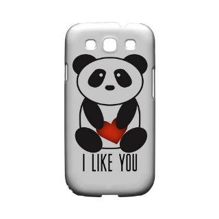 I Like You Panda Geeks Designer Line Heart Series Slim Hard Case for Samsung Galaxy S3 Cell Phones & Accessories