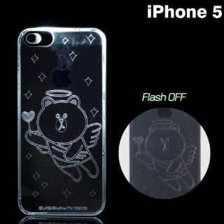 LINE Characters Flash Film iPhone 5 Film (Brown /Angel) Toys & Games