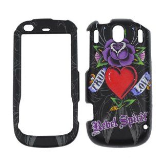 Rebel Spirit   True Love with rubberized finish   Tattoo Designer   Palm Pixi Plus   Hard Case/Cover/Faceplate/Snap On/Housing/Protector Cell Phones & Accessories