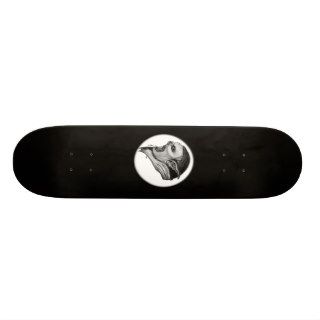 Troll black and white Design Skateboard Decks