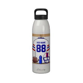 Personalized American Football Grid Iron WRB Drinking Bottle