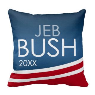 Jeb Bush Modern Swoop Design Pillows
