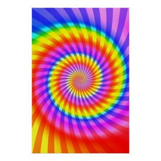 Poster Colorful Spiral Pattern