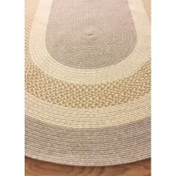 nuLOOM Handmade Reversible Braided Gold Chalet Rug (5' x 8' Oval) Nuloom Round/Oval/Square