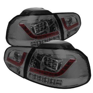 Audi A6 05 06 07 (Non Quattro with AFS) LED Eyelashes Projector Headlights   Chrome (Pair) Automotive
