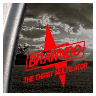 BRAWNDO Red Decal BOLT IDIOCRACY SPORTS DRINK Car Red Sticker   Themed Classroom Displays And Decoration