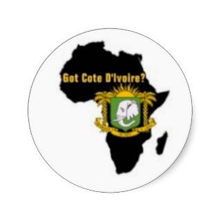 "Côte d'Ivoire" Flag T Shirt  And Etc Round Sticker