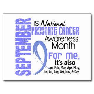 Prostate Cancer Awareness Month Every Month For ME Post Card