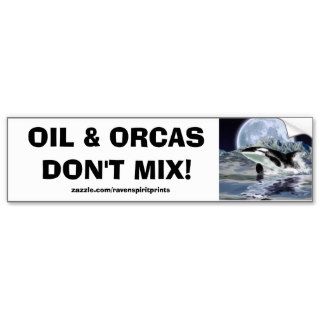 ANTI POLLUTION BREACHING ORCA Bumper Sticker