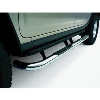 GM # 19212633 Assist Steps/Running Boards/Step Bars   Tubular   Round Chrome Finish with Rough Black Textured Step Pads Automotive