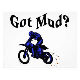 Got Mud Motorcycle Invitation