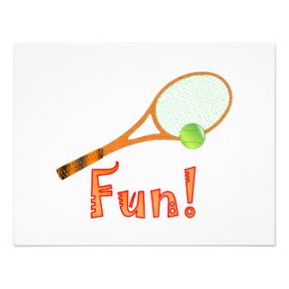 Tennis Fun Personalized Announcement