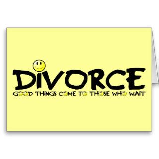 Witty divorce card