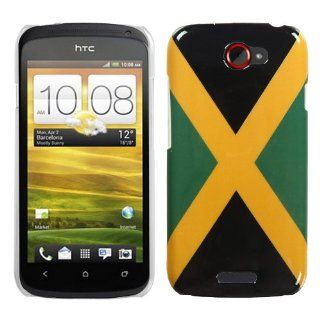 IMAGITOUCH(TM) HTC One S Jamaica National Flag Phone Back Hard Case Protector Faceplate Cover 3 Item Combo (Stylus Pen, Pry Tool, Phone Cover) Cell Phones & Accessories