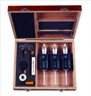 Mitutoyo 468 981 Digimatic Holtest LCD Inside Micrometer, Complete Unit Set, 6 12mm Range, 0.001mm Graduation, +/ 0.002mm Accuracy (3 Piece Set)