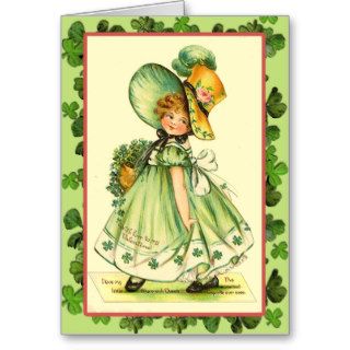 St. Patrick's Day Shamrock Queen Cards