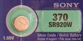 One (1) X Sony 370 SR920W SB BN Silver Oxide Watch Battery 1.55v Blister Packed